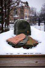 Load image into Gallery viewer, HAAKWEAR Classic RORO Cuffed Beanie / Hat - Black / Gray, Made in USA