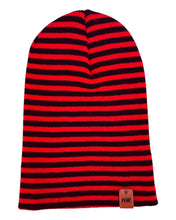 Load image into Gallery viewer, HAAKWEAR Classic RORO Cuffed Beanie / Hat - Black / Red, Made in USA