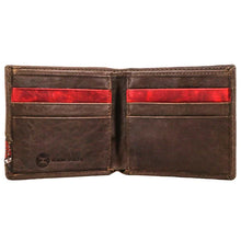 Load image into Gallery viewer, HOOey Inlay Aztec Hands-Up (Brown) - Men's Bifold Wallet
