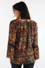 Load image into Gallery viewer, Honey Creek Peek-A-Boo Sleeves - Women's Western Blouse