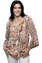 Load image into Gallery viewer, Honey Creek Peek-A-Boo Sleeves - Women's Western Blouse