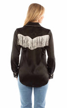 Load image into Gallery viewer, Honey Creek Loop Fringe - Women's Western Blouse