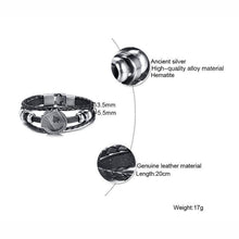 Load image into Gallery viewer, Lucky Vintage Men's Leather Bracelet Playing Cards Charm Multilayer Braided Men and Women Gift