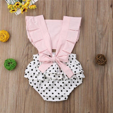 Load image into Gallery viewer, Baby Girl Clothes Splice Bodysuit Jumpsuit Playsuits Ruffled Outfit Summer Backless Sunsuit For Girls In Modern Style