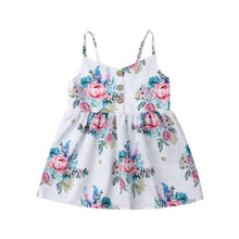 Load image into Gallery viewer, Luxury Handmade Summer Toddler Baby Girls Dress Flower Sleeveless V Neck Party Dress For Girls In Elegant Summer Design