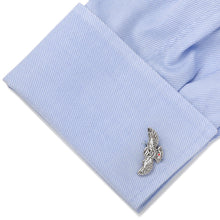 Load image into Gallery viewer, Harry Potter Hedwig Owl Cufflinks