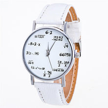 Load image into Gallery viewer, Ladies Watch Fashion Math Function Pattern Leather Band Alloy Analog Quartz Vogue Watches Wrist Watches For Women Ladies and Girls
