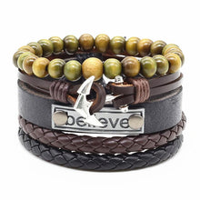 Load image into Gallery viewer, Handmade Modern Fashion New Luxury Wood Bead Charm Amazing Premium Leather Elegant Bracelet For Women