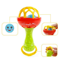 Load image into Gallery viewer, Baby Rattles toy Intelligence Grasping Gums Plastic Hand Bell Rattle Funny Educational Mobiles Toys For Baby and Kids