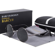 Load image into Gallery viewer, Luxury Elegent Retro Round Sunglasses Mirror Round Sunglasses Polarized Glasses For Men and Women With UV400 Protection