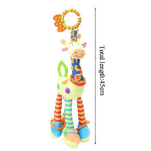 Load image into Gallery viewer, Modern Baby Development Giraffe Animal Hand Bells Rattles Handle Toys Stroller Hanging Teether Baby Toys For Kids