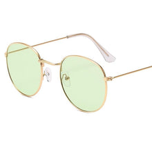 Load image into Gallery viewer, Luxury Leon Classic Small Round Unisex Sunglasses For Women and Men Mirror Sun Glasses Vintage Style With UV400 Protection