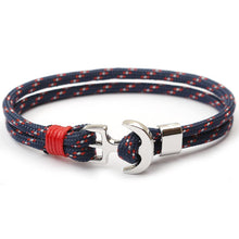 Load image into Gallery viewer, Amazing Multilayer Anchor Bracelets Charm Survival Rope Chain Fashion Jewelry Bracelet Men For Women Best Gift