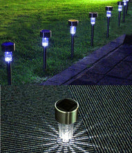 Load image into Gallery viewer, Garden Premium LED Solar Luxury Stainless Steel Lights For Yard Pathway Walkway More Pieces Outdoor