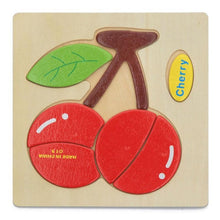 Load image into Gallery viewer, Wooden 3D Stevvex Modern Interesting Baby Learning Puzzles for Children Cartoon Animal Fruit Puzzles Intelligence Kids Children Educational Toy