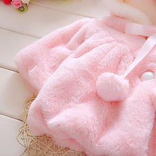 Load image into Gallery viewer, Luxury Mdern Warm Baby Girls Cute Winter Rabbit Hood Outwears Newborn Clothes For Girls In Modern Elegant Design