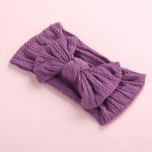 Load image into Gallery viewer, Newborn Large Bow Headwrap for Baby Girl Fabric Messy Bow Headband Turban Bowknot Tie