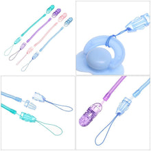 Load image into Gallery viewer, Toddler Pacifier Soother Nipple Clip Chain Holder Strap Baby Chew Toy for Baby Pacifier