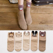 Load image into Gallery viewer, 5pairs 100% Cotton Unisex Baby Socks for Girls&boys Children Soft Winter Cute Cartoon Socks Set For Baby