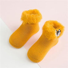 Load image into Gallery viewer, Winter Luxury Cozy Baby 3D Cartoon Embroidery Warm Thick Newborn Socks For Baby Girls and Boys In Elegant Comfortable Fashion Design