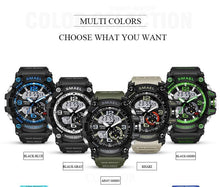 Load image into Gallery viewer, NEW Sport Analog-Digital Watch For Men and Woman Waterresistant 50M Professional Waterproof Quartz Large Dial Military Wristwatches With Night Mode