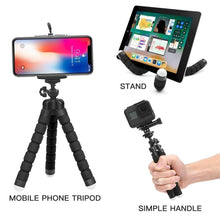 Load image into Gallery viewer, Flexible Mini Tripod For Mobile Phone Portable Bright Colors Smartphone Adjustable Tripod For Camera Phone Gadgets