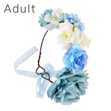 Load image into Gallery viewer, Luxury Handamde Mommy and Baby Flower Headband Large Flower Crown Mother Kids Flowers Headwear For Celebration
