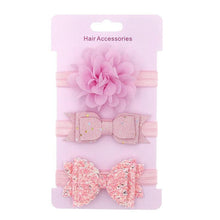 Load image into Gallery viewer, Luxury Modern Baby Headband Crown Flower Bows Hairband Baby Girl Headbands Newborn Hair Accessories Elastic Baby Hair Band