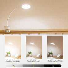 Load image into Gallery viewer, STEVVEX Clip Wireless Table Lamp For Study With 3 Modes Touch Rechargeable LED Reading Desk Lamp USB Table Light Flexo Lamps Table Reading Lamp with Clip for Desk and Bed
