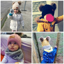 Load image into Gallery viewer, Luxury Baby Hat Pompon Hat Knitted Cute Cap For Girls & Boys Casual Solid Color Girls Baby Style In Great New Modern Trend Design