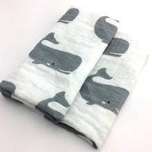 Load image into Gallery viewer, Baby Blankets Newborn Soft Organic Cotton Baby Blanket Muslin Swaddle Wrap Feeding Burp Cloth