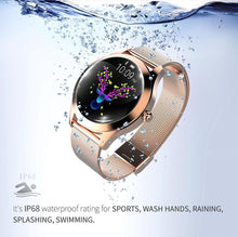 Load image into Gallery viewer, STEVVEX IP68 Waterproof Luxury Elegant Smart Watch For Women Lovely Bracelet Heart Rate Monitor Sleep Monitoring Smartwatch Connect