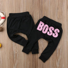 Load image into Gallery viewer, Modern Printed Baby Letter BOSS Pants Cotton Baby Pants / Casual Trousers for Boy and Girl Clothes