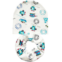 Load image into Gallery viewer, Modern Cartoon Cotton Baby Hat Winter Baby Girls Hat Newborn Boys Hats Kids Cap Scarf Set Children Beanies For Kids With Scarf