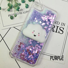 Load image into Gallery viewer, 3D Cat Case For Iphone 5s Se 7 7 Plus Case Liquid Quicksand Glitter Silicone Case For Iphone 8 8 Plus X 6 6s Cover Rubber Silicone Phone Case