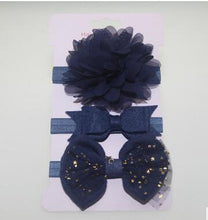 Load image into Gallery viewer, Handmade Vintage Retro Baby Elastic flower Headband Bowknot Hairband Toddler Infants For Baby