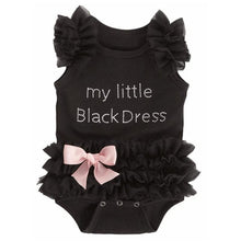 Load image into Gallery viewer, My Little Black Dress Romper for Infant Sleeper Pajamas Jumpsuit for Babies Girls In New Trend Design