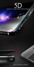 Load image into Gallery viewer, 5D Curved 9H Tempered Glass For iPhone X XR XS 11 12 13 14 Pro Max 6 6S 7 8 Plus SE Mini Full Cover Screen Protector Film 9H Hardness Bubble Free Easy Installation Screen Protective Film