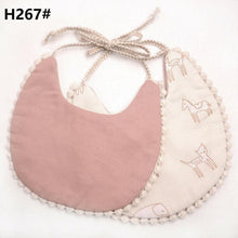 Load image into Gallery viewer, Handmade Luxury Floral Baby Bib Accessories Burp Cloths Newborn Baby Boy Girl Kids Cartoon Bibs 100% Cotton Linen Waterproof Saliva Bib For Kids