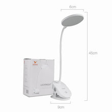 Load image into Gallery viewer, STEVVEX Clip Wireless Table Lamp For Study With 3 Modes Touch Rechargeable LED Reading Desk Lamp USB Table Light Flexo Lamps Table Reading Lamp with Clip for Desk and Bed