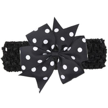 Load image into Gallery viewer, Modern Luxury Children Dot Bow Wide Hair Head Band Headband Headwear For Girls Baby