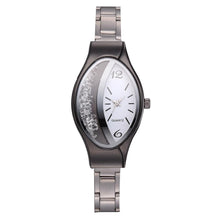 Load image into Gallery viewer, Women Fashion Luxury Watch Leather Strap Women Bracelet Clock Ellipse Rhinestone PU Sport Quartz Watch Wrist Watches For Women and Girls