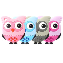Load image into Gallery viewer, Owl Silicone Teethers Food Grade For Baby Teething Silicone Beads Teething Toddler Toys For Kids