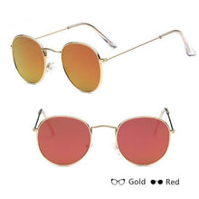 Load image into Gallery viewer, Luxury Leon Classic Small Round Unisex Sunglasses For Women and Men Mirror Sun Glasses Vintage Style With UV400 Protection