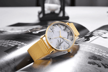 Load image into Gallery viewer, Fashion Rose Gold Mesh Band Creative Marble Female Wrist Watch Luxury Women Quartz Watches Gifts For Women and Girls