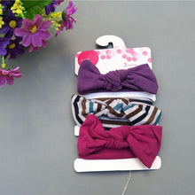 Load image into Gallery viewer, Summer Cute Floral Bows Baby Girl Headbands Elastic Bowknot Newborn Hair Band Turban Set Hair Accessories Bow Set For Kids