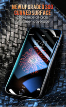 Load image into Gallery viewer, 30D Curved Edge Full Cover Protective Glass On The For iPhone 7 8 6 6S Plus Tempered Screen Protector For X XR XS Max Glass Film Tempered Glass Anti Scratch Phone Screen Protector iPhone Glass