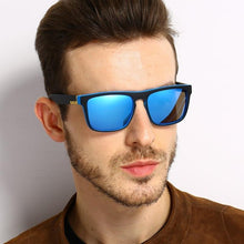 Load image into Gallery viewer, Men Polarized Sunglasses Vintage Anti-UV Driving Driver Black Eyewear Rectangle Shades Men Oculos masculino