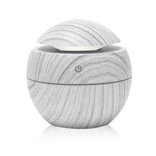 Load image into Gallery viewer, Mini Air Humidifier Ultrasonic USB Aroma Wood Grain LED Night Light Electric Essential Oil Diffuser Aromatherapy Home