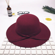 Load image into Gallery viewer, Modern Elegant Baby Summer Sweet Girls Hat With Bow knot Bowler Beach Hat For Girls